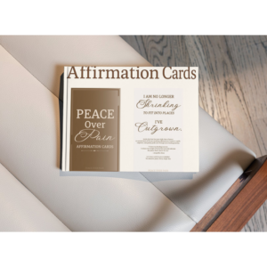 Peace Over Pain Affirmation Cards